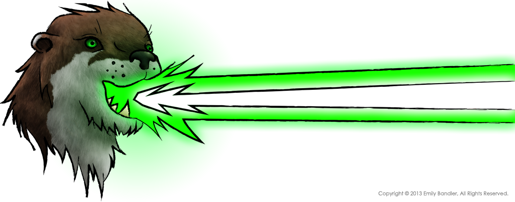 Death Laser Otter Copyright © 2013 Emily C - Cat Playing With Yarn (1024x403)