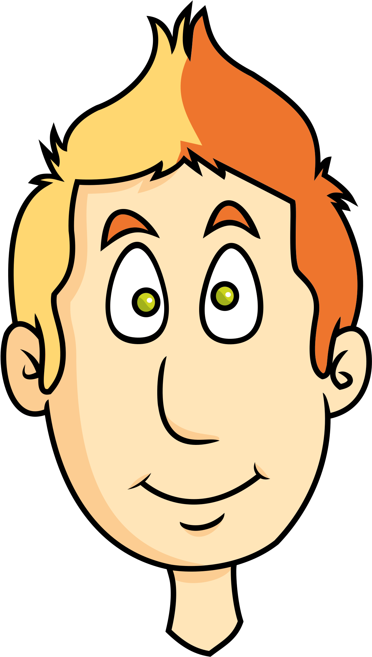 Log In Sign Up Upload Clipart - Teen Face Cartoon (2400x2400)