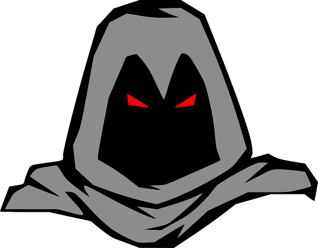 Dark Eyes, People, Man, Bad, Guy, Person, Cartoon, - Cartoon Man In Hood (640x500)