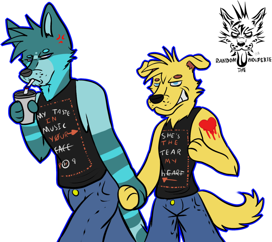 She's Gonna Rip His Face Off By Randomthewolfskie - Cartoon (947x844)