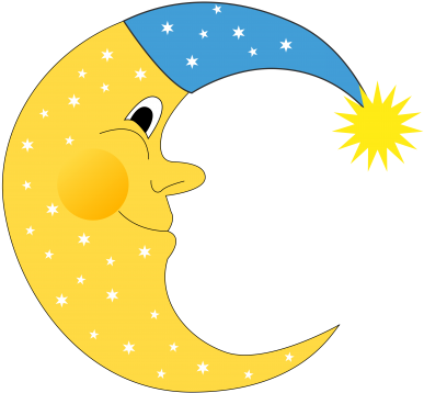 Moon Clip Art At Vector Clip Art Free 3 4 Clipartcow - Moon Clipart Png (400x371)