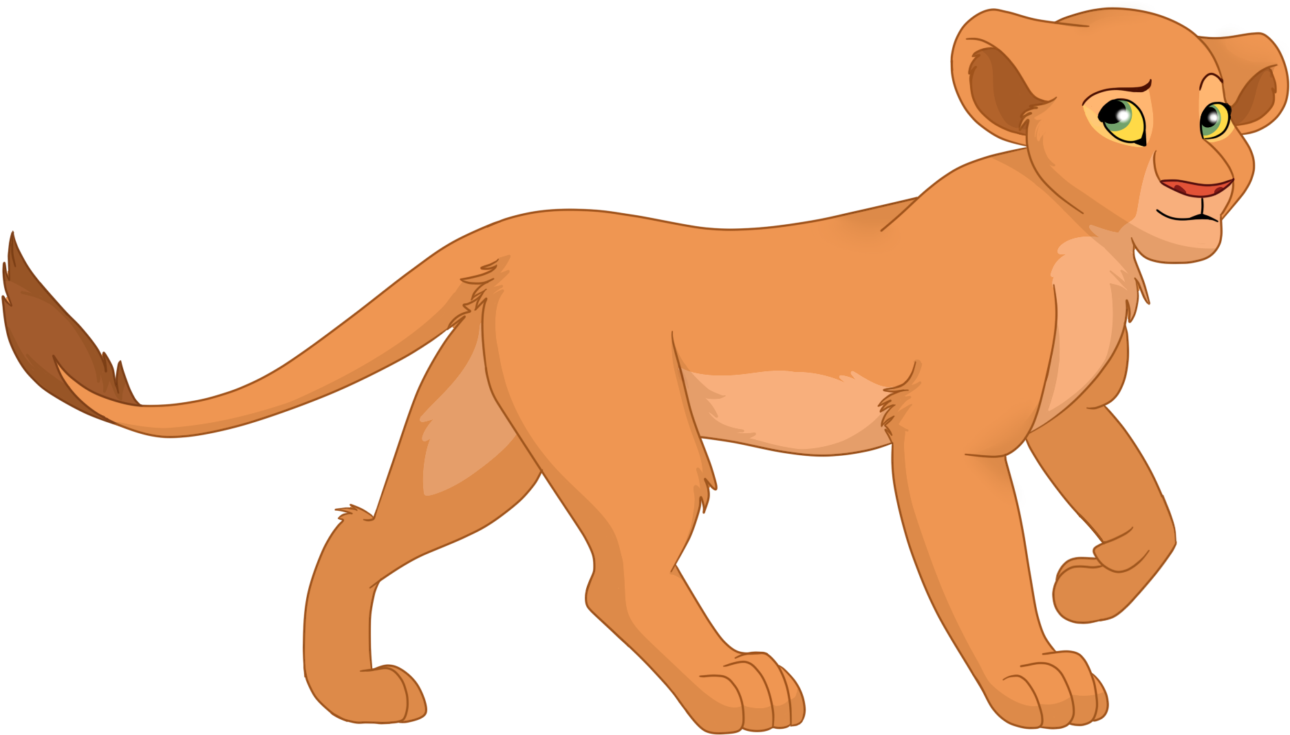 Teenage Nala - Lion King Nala Png (2000x1100)