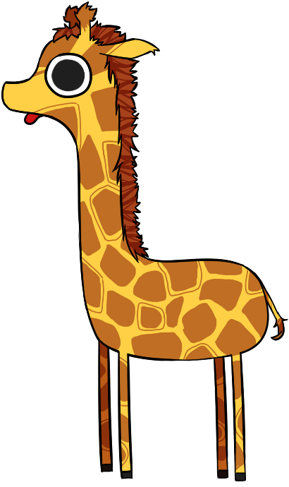 Derp Giraffe By Mudkipbubble - Giraffe (425x699)