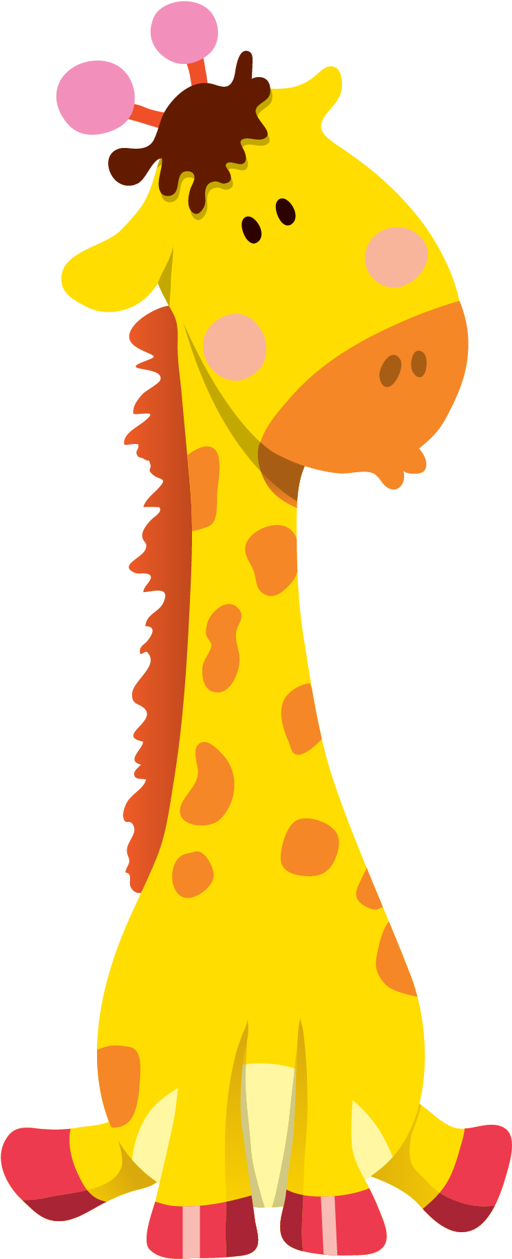 Giraffe Cartoon Animal Illustration - Giraffe Cartoon Animal Illustration (2362x2362)