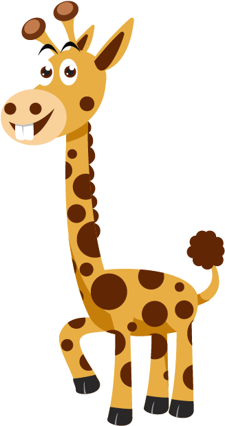 Euclidean Vector Northern Giraffe Cartoon - Cartoon Giraffe Png (568x736)