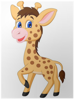 Cute Cartoon Baby Giraffe (400x400)