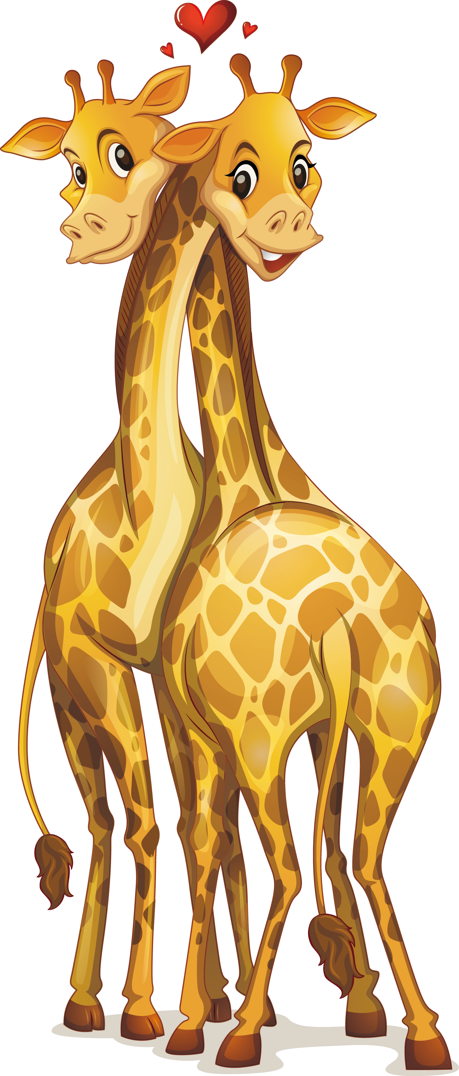 Giraffe Cartoon Royalty-free Illustration - Giraffe Cartoon Royalty-free Illustration (1494x3499)