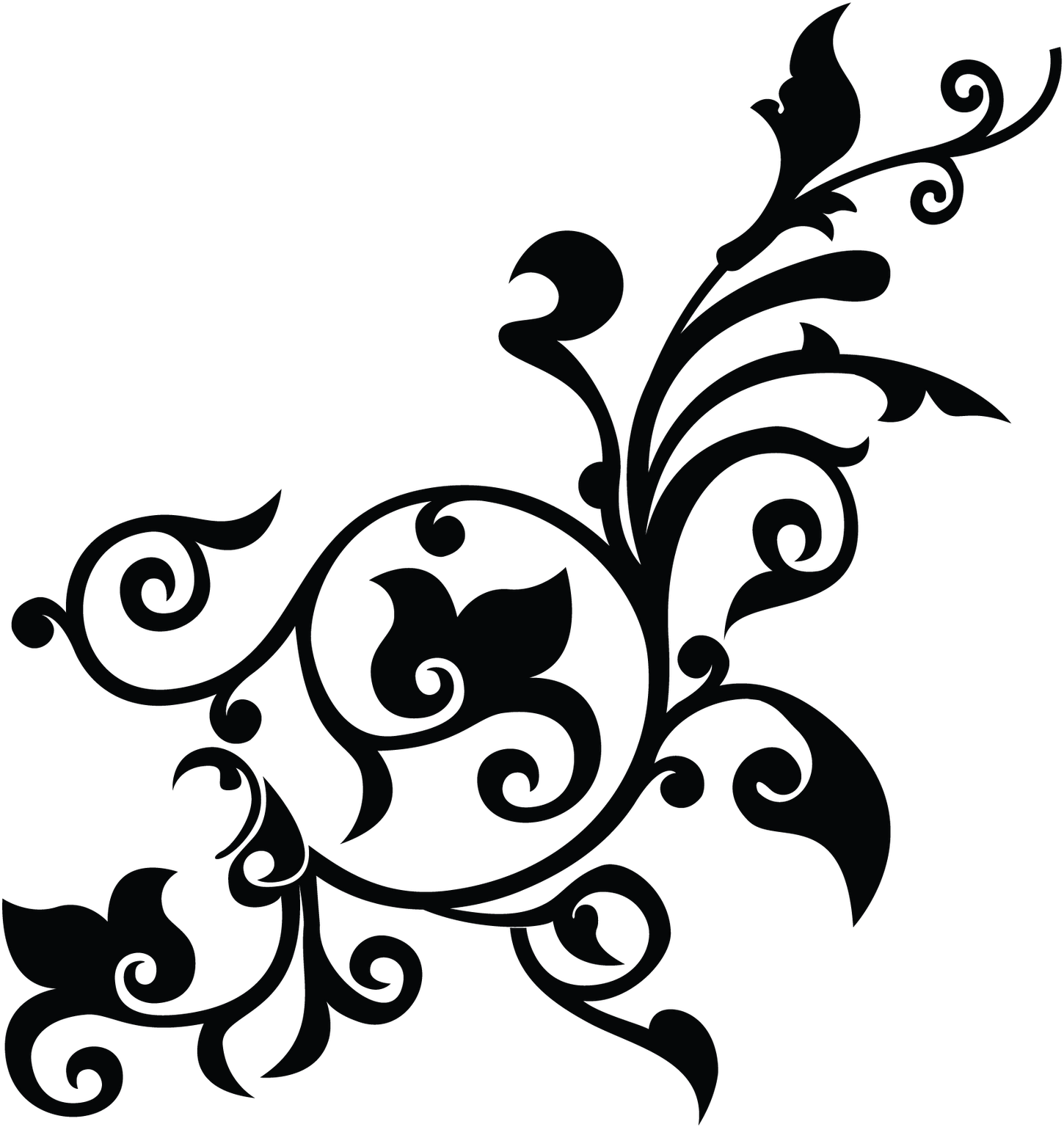 Flower Black And White Transparent Png Pictures - Flower Pattern Png (1600x1600)