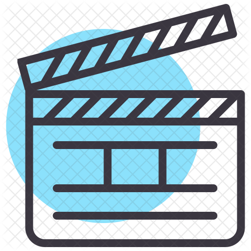 Clapboard Icon - Clapperboard (512x512)