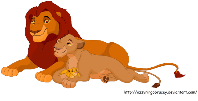 Lion King Nala Coloring Page Download - Mufasa Simba And Sarabi (700x349)