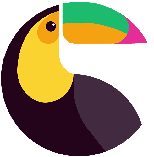 Toucan Round Translog - Belize Travel Poster (631x599)