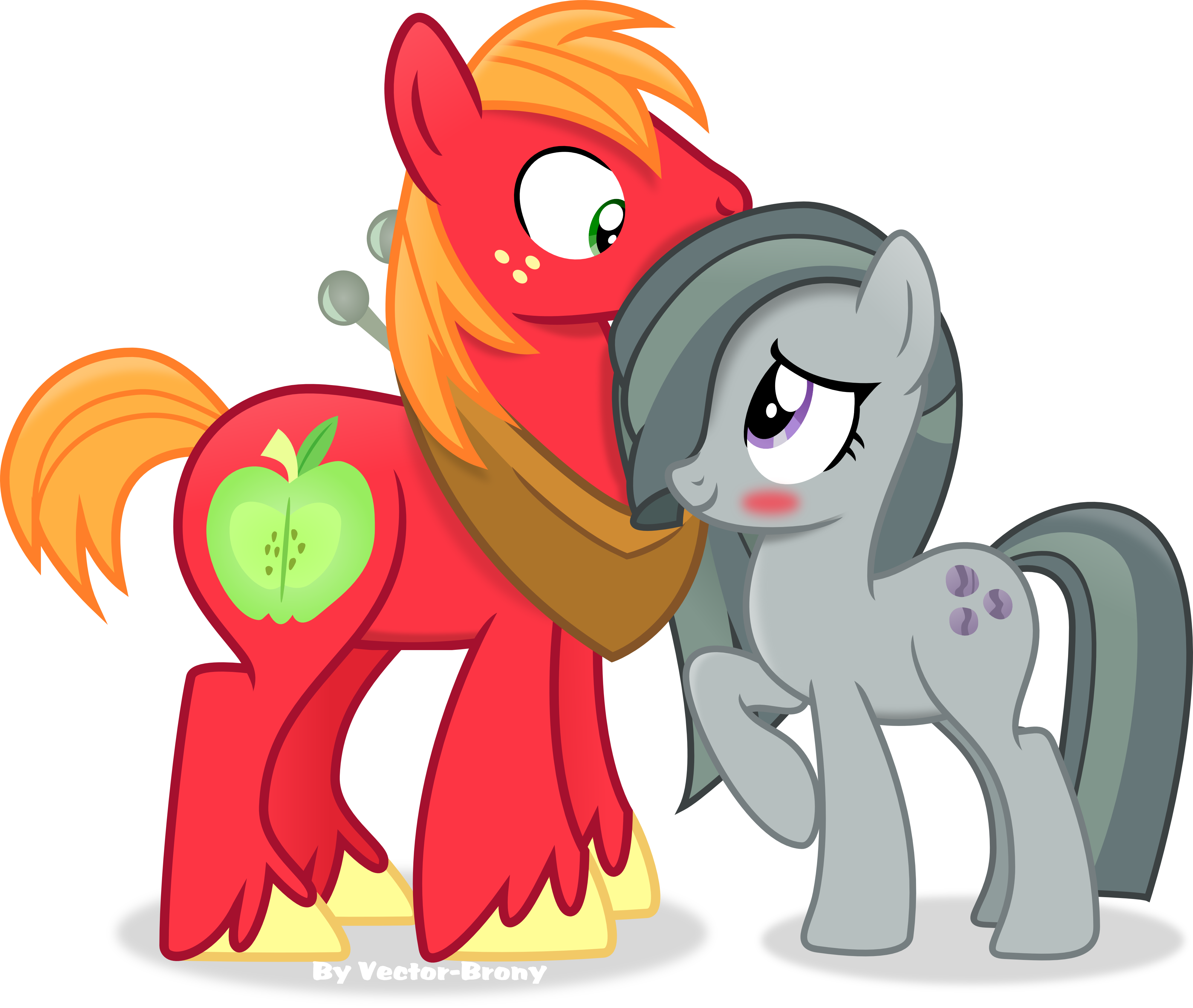 Big Mac And Marble Pie By Vector-brony - Mlp Big Mac And Marble Pie (3992x3374)