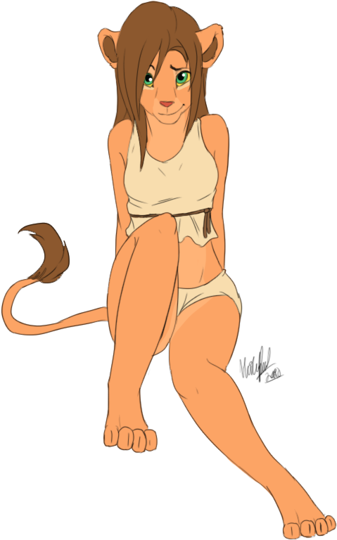 Nala Anthro By Tartii - Lion King Nala Anthro (478x779)