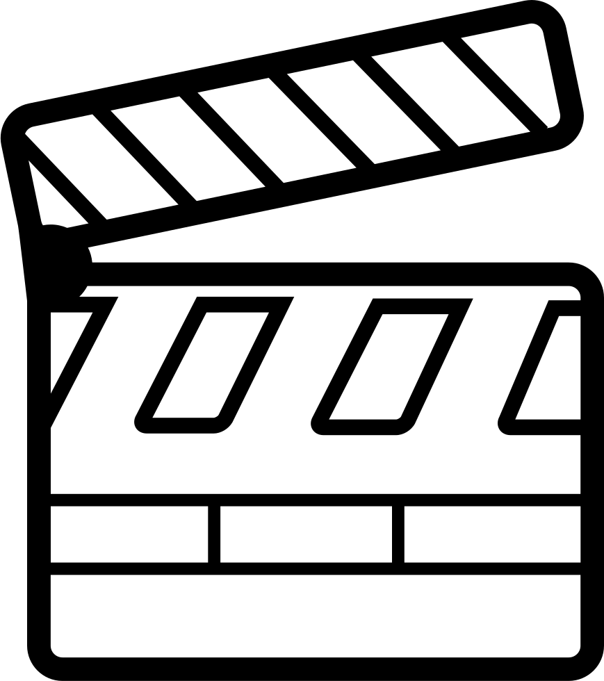 Cinema Clapperboard Comments - Scalable Vector Graphics (869x980)