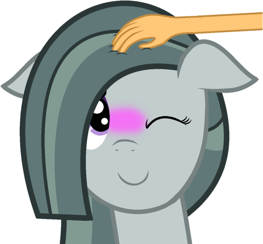 Comfydove, Blushing, Hand, Human, Marble Pie, Petting, - Cartoon (890x898)