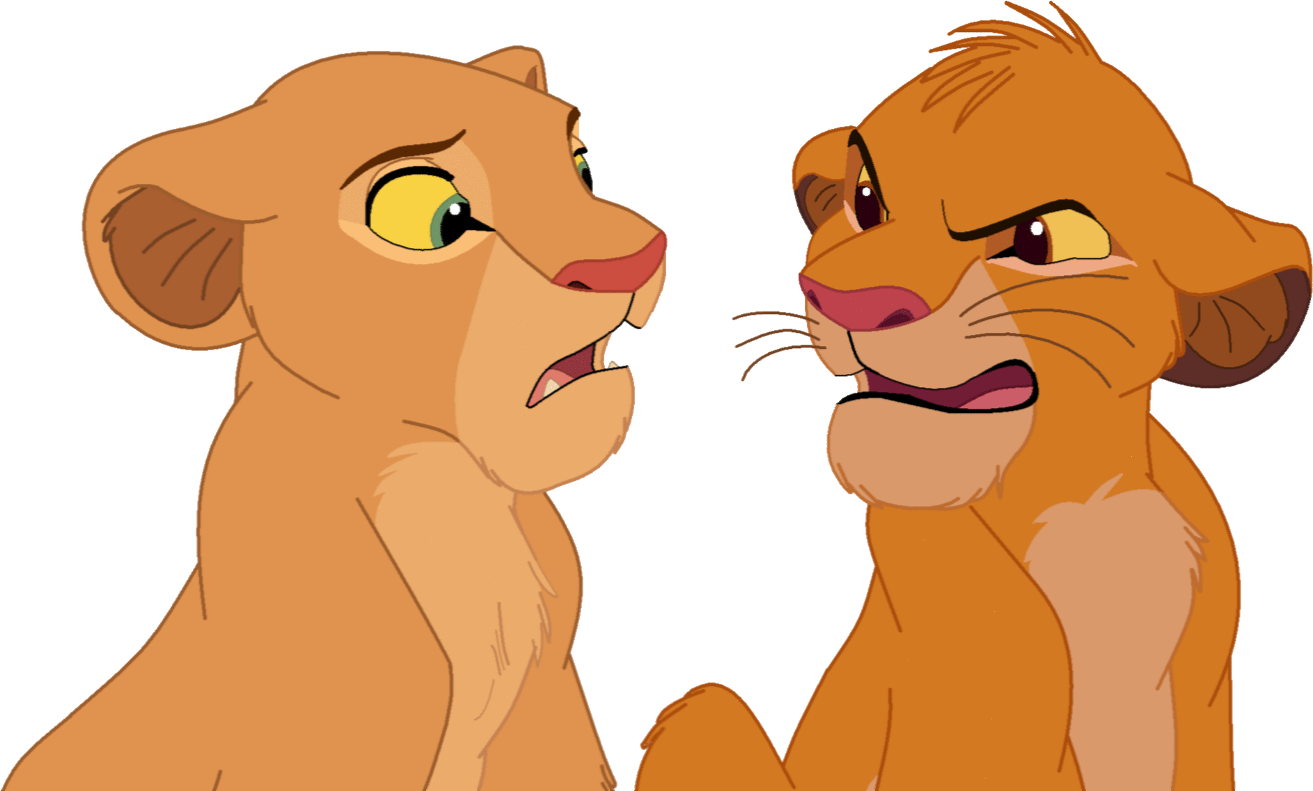 Tlk Vector By Thecraprightart Wtf-tlk Vector By Thecraprightart - Simba And Nala Vector (2000x1157)