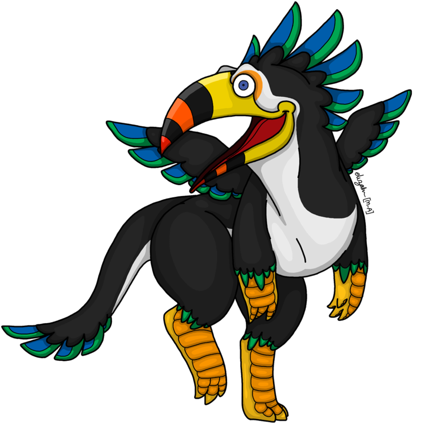 Toucoco The Toucan Dragon By Mental-autopsycomics - Toucoco The Toucan Dragon By Mental-autopsycomics (894x894)