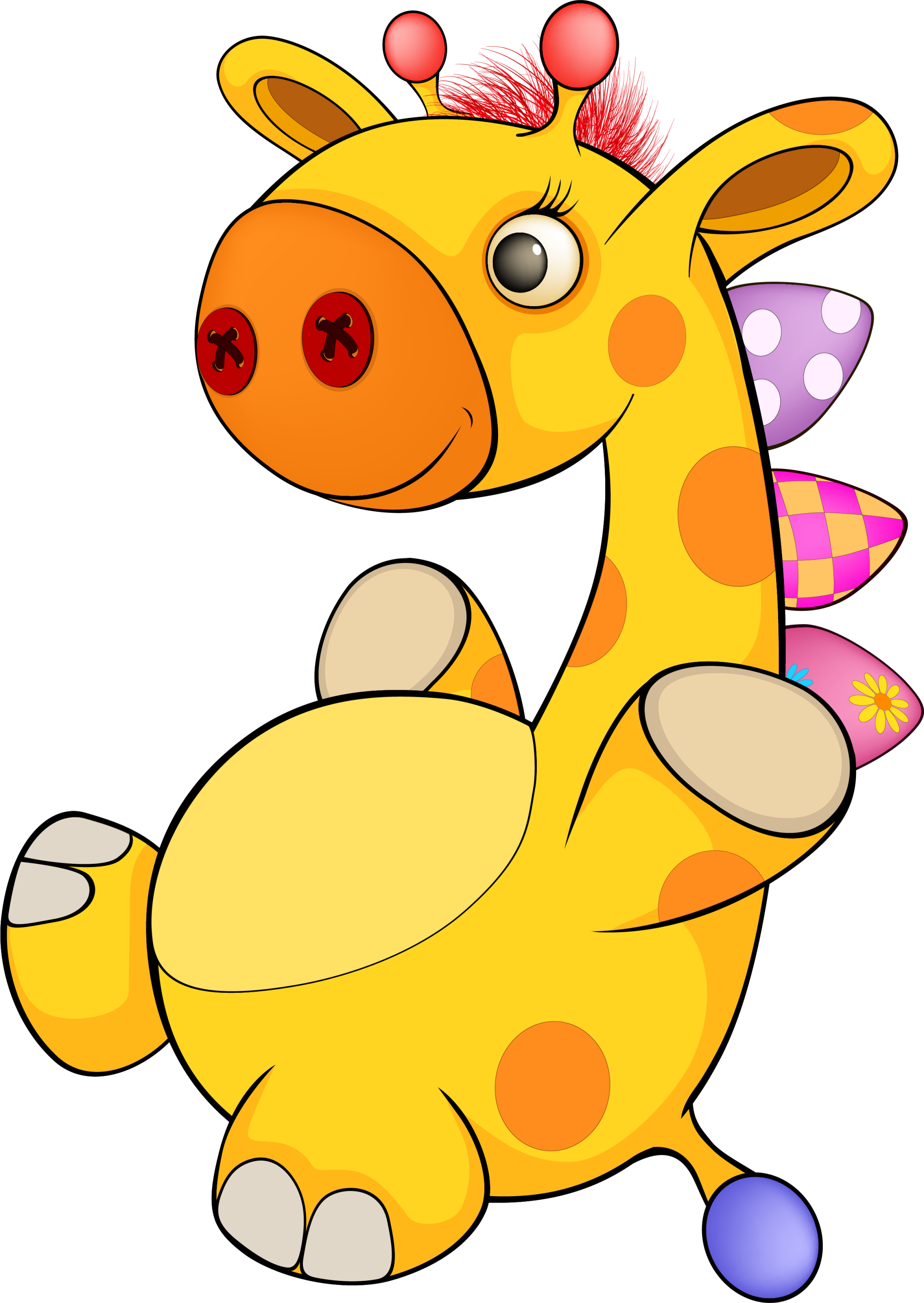 Giraffe Cartoon Drawing Clip Art - Giraffe (2000x2818)