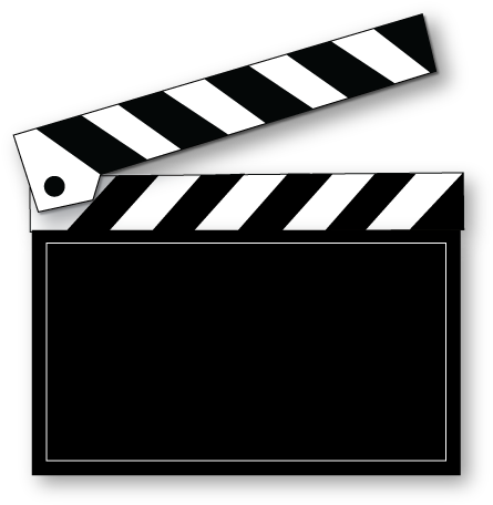 Clapboard - Take Me To The Movies - Classic Clapperboard Framed (480x478)