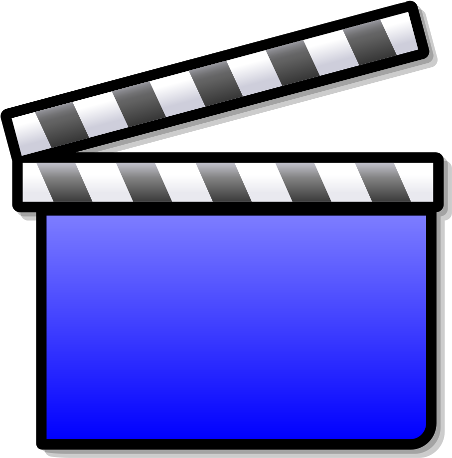 File - Clapperboard Blank - Svg - One Act Play Logo (1024x1024)