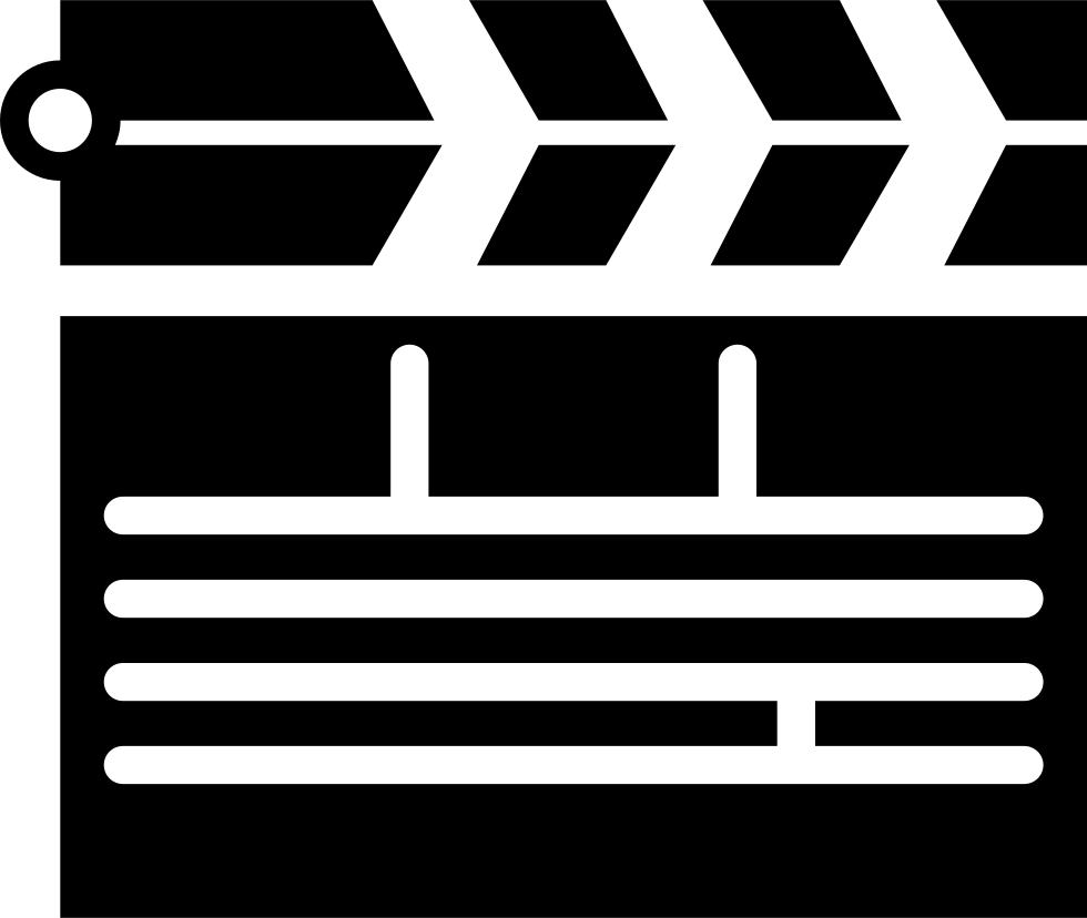 Clapperboard Comments - Logo Cinema Noir Et Blanc (980x828)