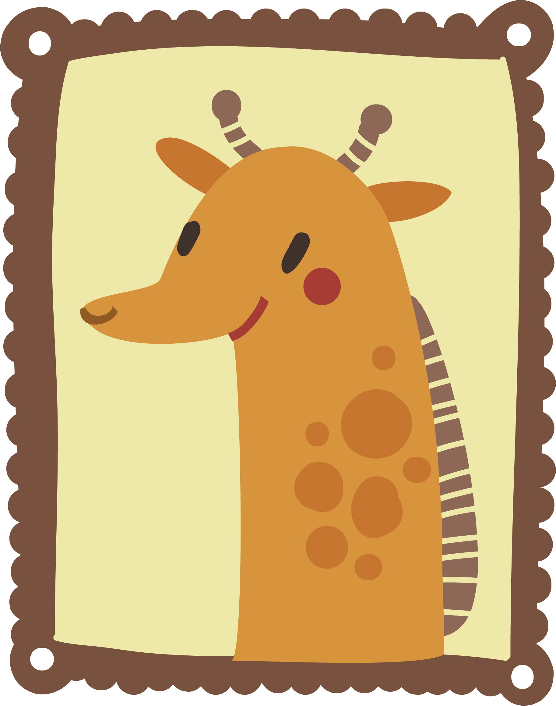 Giraffe Cartoon Drawing Illustration - Vector Graphics (1826x2317)