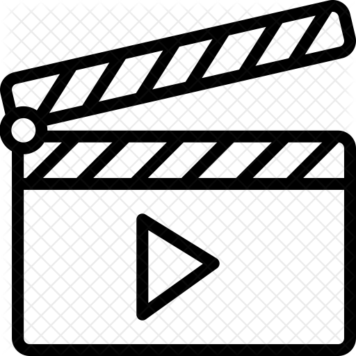 Play Clapper Icon - Movie Video Icon (512x512)