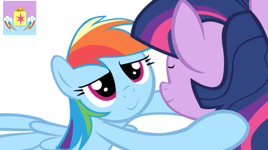 Look Into My Eyes By Yourfavoritesenpai - Rainbow Dash Twilight Sparkle (900x506)