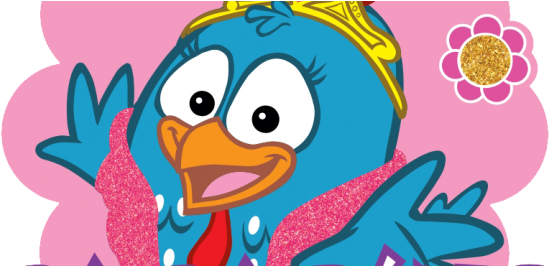 Galinha Pintadinha - Galinha Pintadinha Rosa Fundo (575x265)