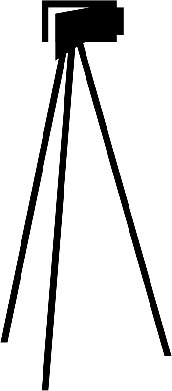 Clapper-board Clip Art Camera Clip Art - Tripod Clipart (352x800)