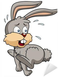 Illustration Of Bunny Rabbit Cartoon Sticker • Pixers® - Rabbit Caricature (400x400)