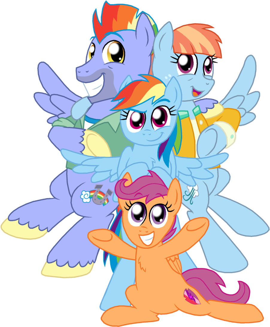 The Dash Family By Crazynutbob The Dash Family By Crazynutbob - Rainbow Dash (1024x1144)