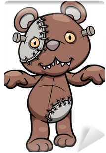 Vector Illustration Of Evil Teddy Bear Wall Mural • - Cartoon Graffiti Bears (400x400)