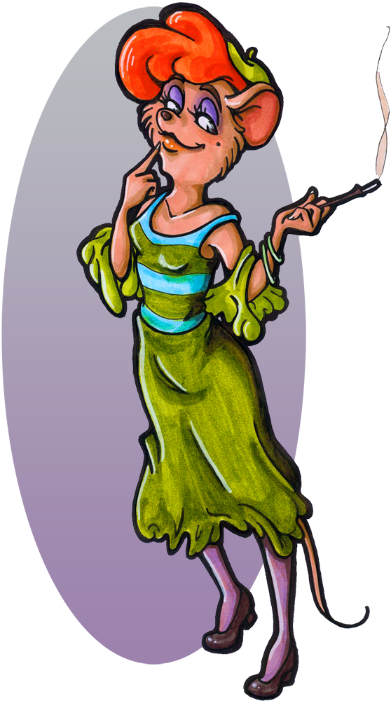 Female Bar Mouse By Yaraffinity - Illustration (578x1000)
