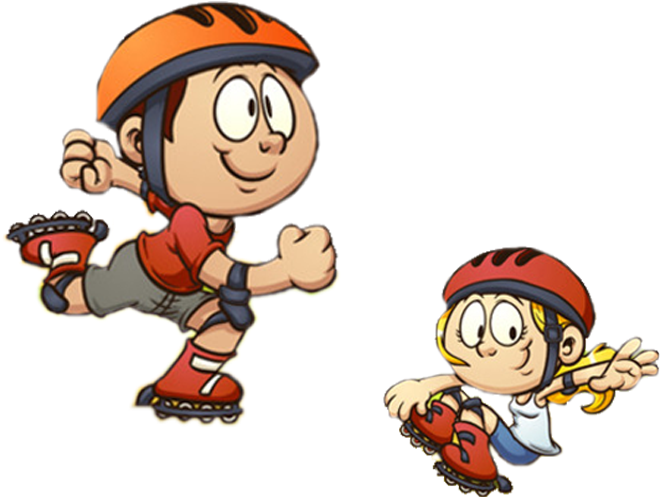 Roller Skating Roller Skates Inline Skates Ice Skating - Roller Skating Kids Clipart (700x600)