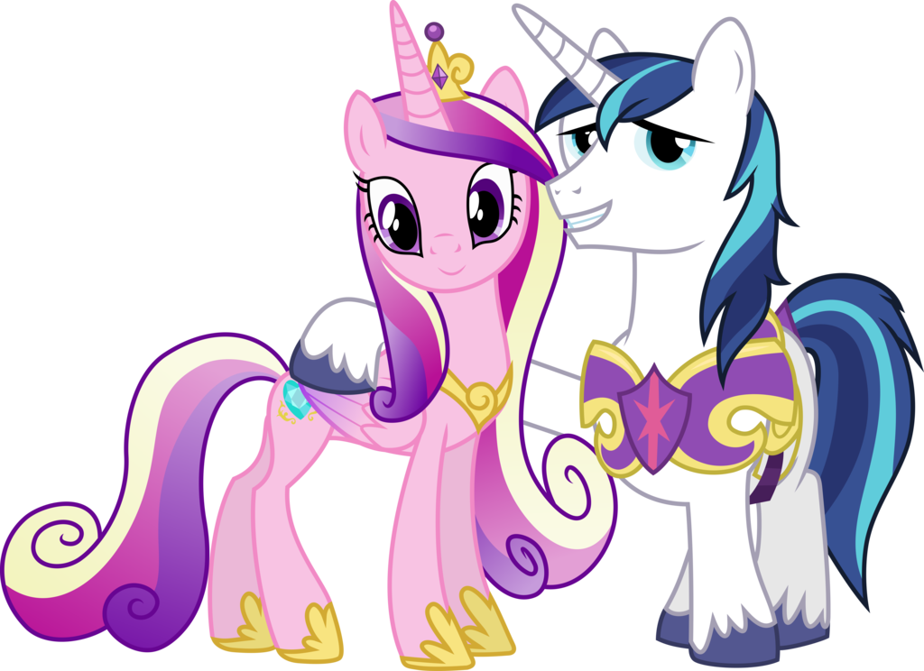 Cadance And Shining Armor By Gamemasterluna - Princess Cadence And Shining Armor (1024x744)