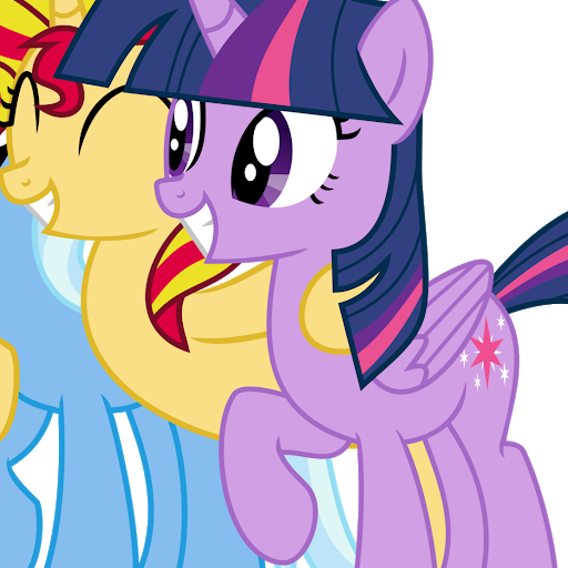 Twilight Sparkle Sunset Shimmer And Trixie (512x512)