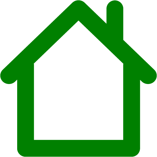 Green Home 2 Icon - Home Png Icon In Gray Color (512x512)