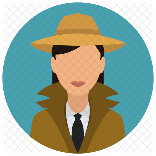 Detective Girl Icon - Detective (512x512)