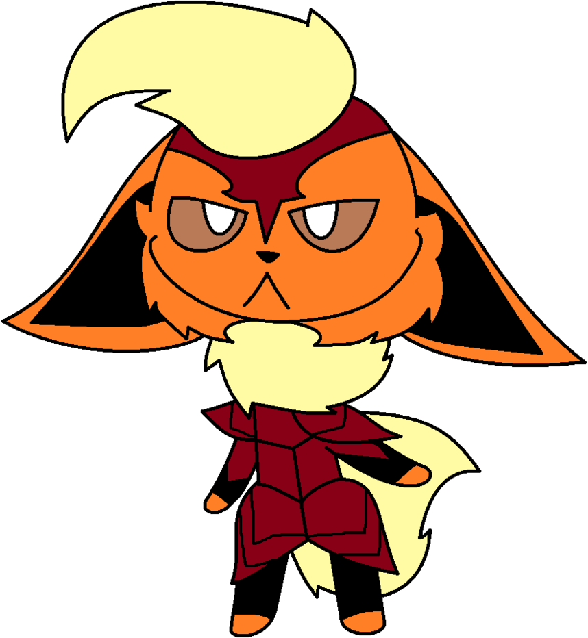 Chibi Battle Armor Flareon By Sammy-shinyvictini - Cartoon (858x932)