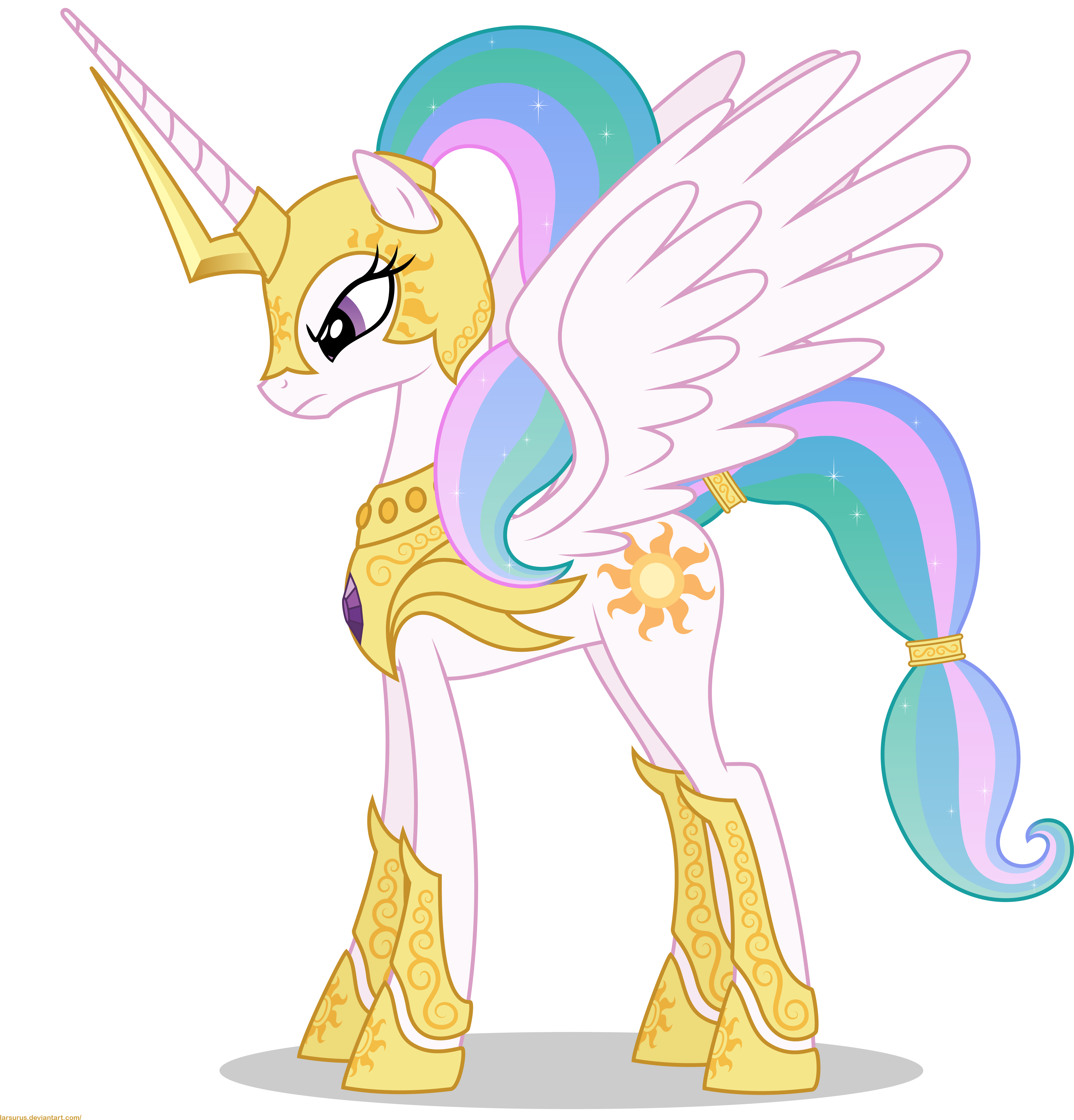 Celestia In Armor - My Little Pony: Friendship Is Magic (5000x5000)