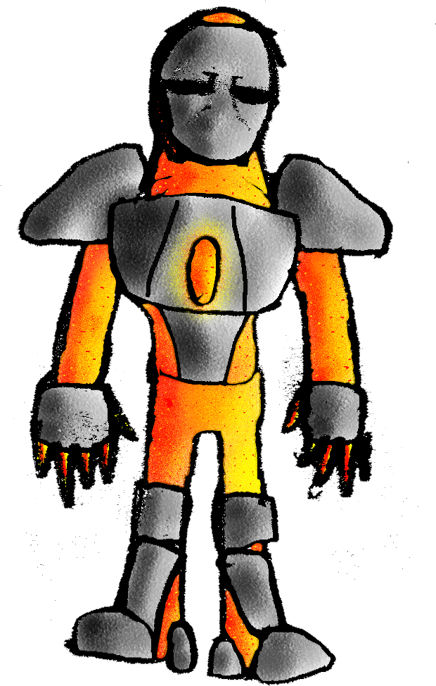 Molten Armor By Platinum-titan - Cartoon (650x1040)