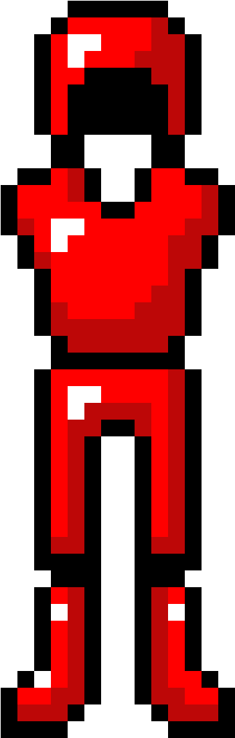 Red Ruby Armor - Pixel Art Minecraft Armor (1200x1200)