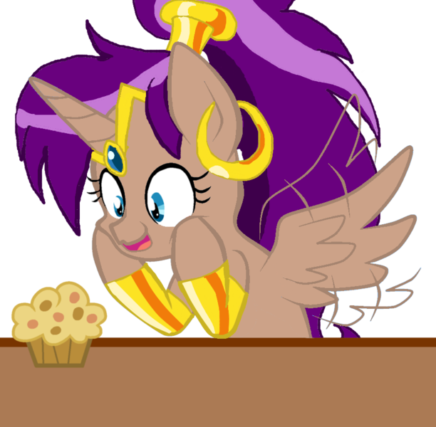 Flammeofficial, Crossover, Muffin, Ponified, Pony, - Cartoon (612x600)