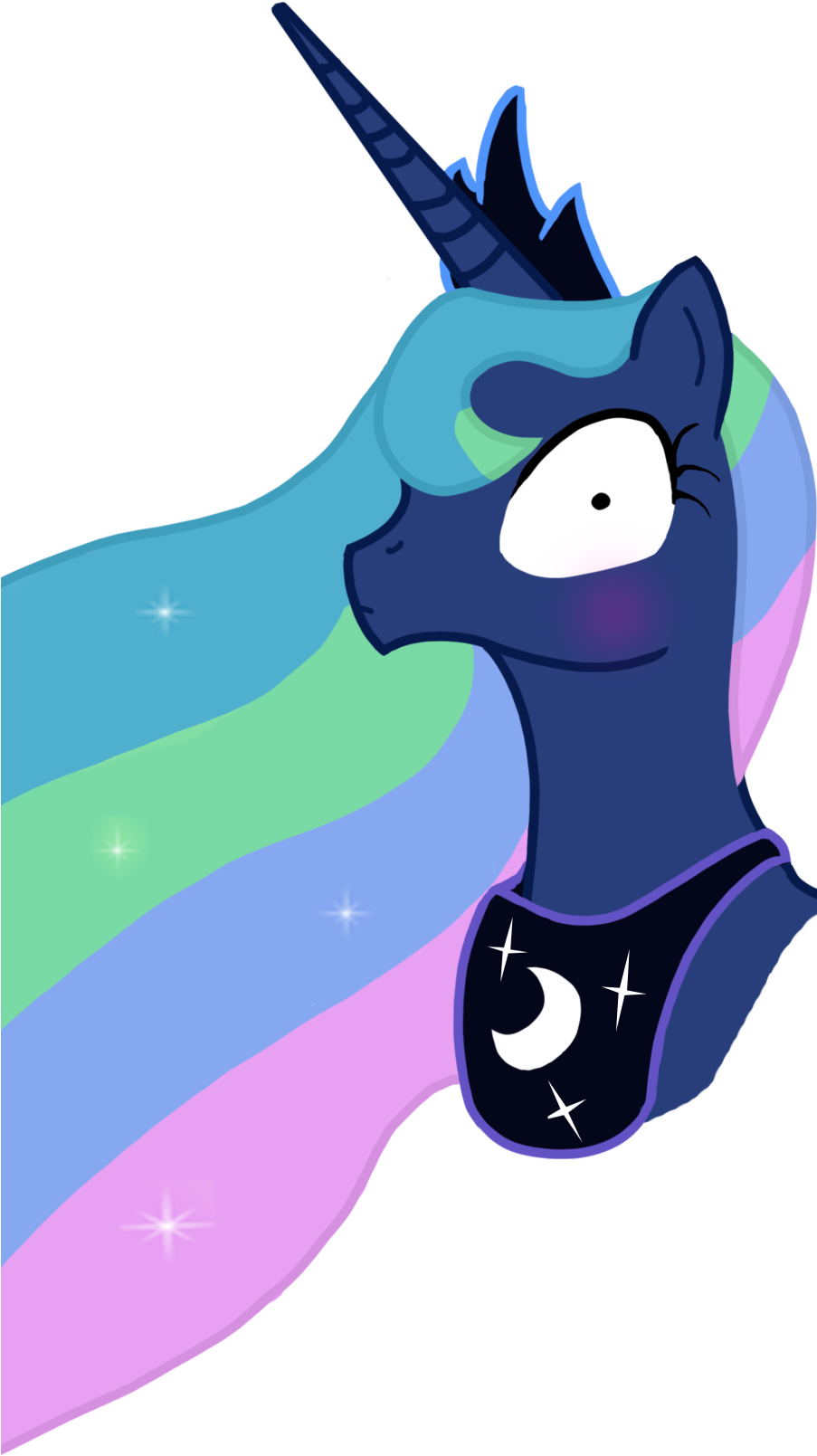 Princess Celestia Princess Luna Vertebrate Fictional - Cartoon (902x1642)