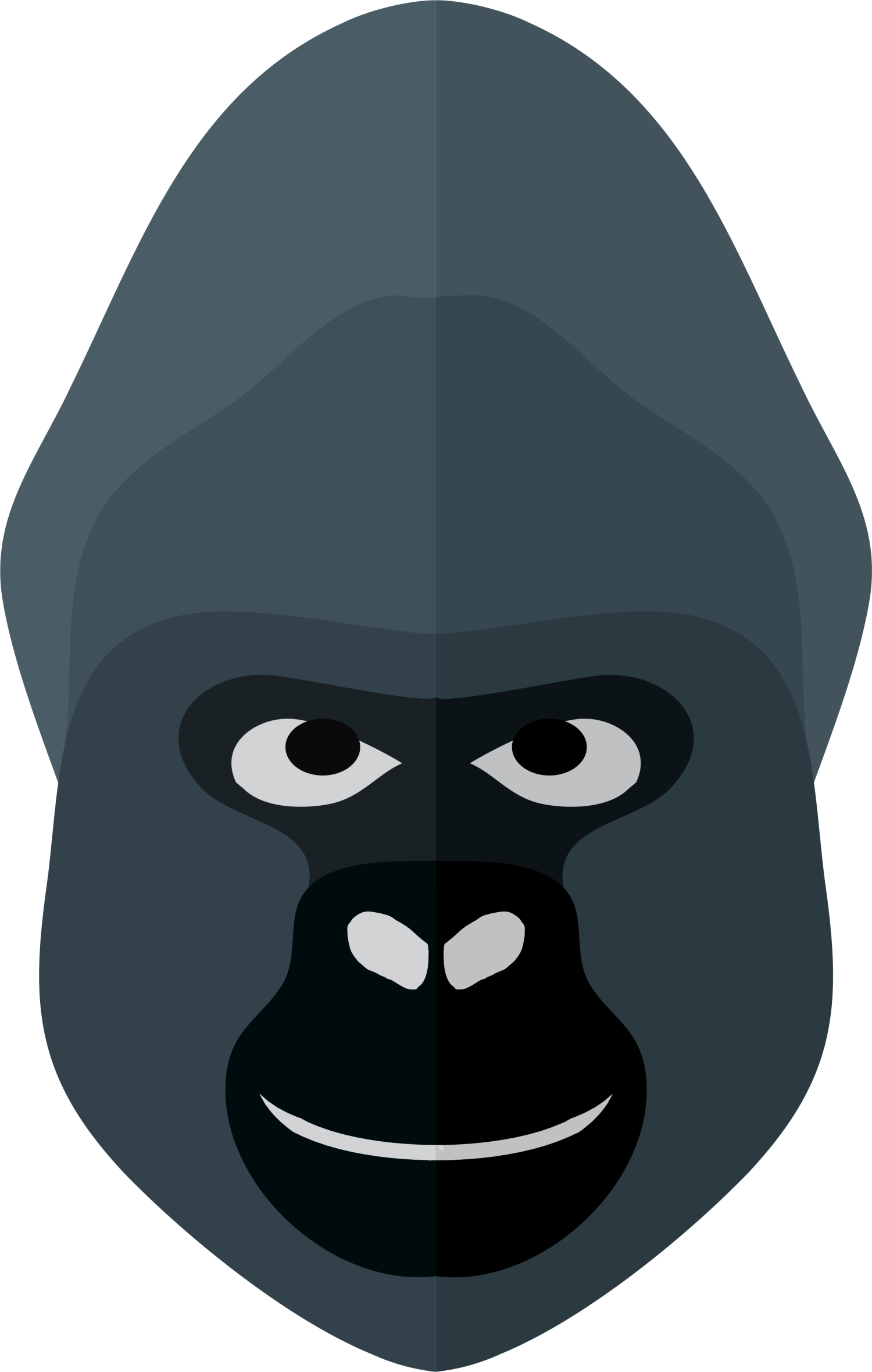 Gorilla Orangutan Cartoon Clip Art - Gorilla Orangutan Cartoon Clip Art (1500x2360)