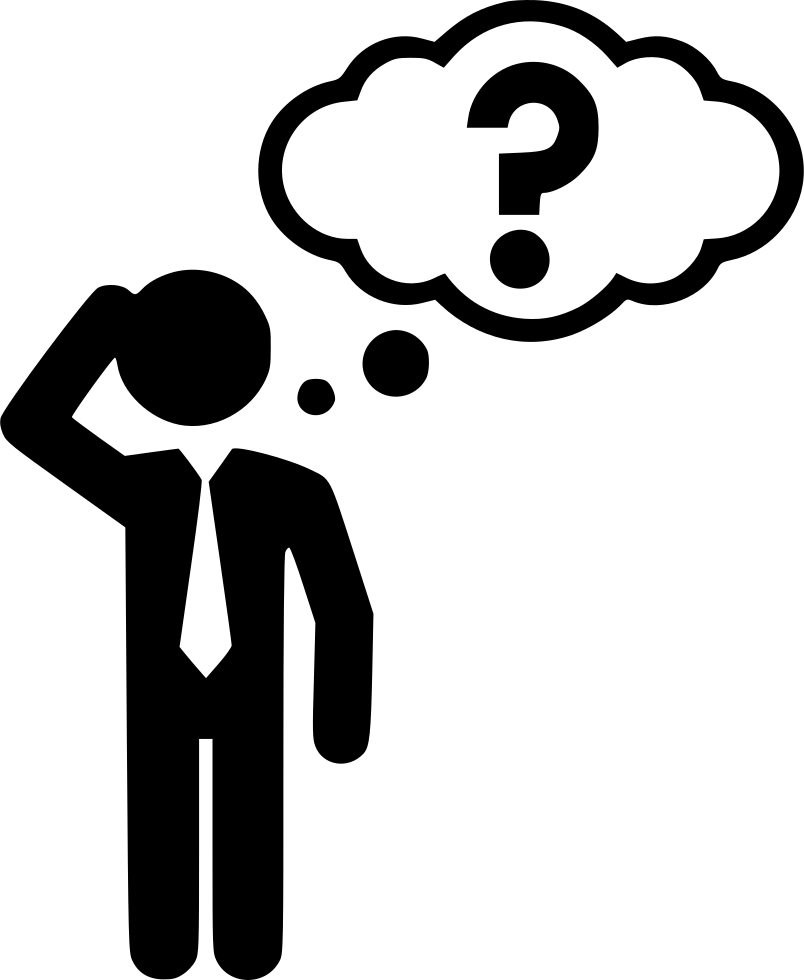 Thinking Thinker Cuestion Answer Comments - Thinking Icon Png (804x980)