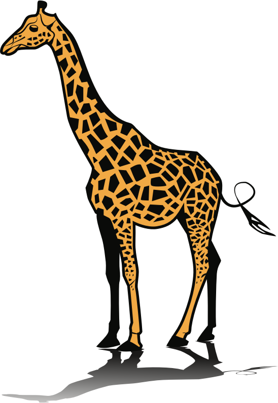 Medium Image - Giraffe Clipart (1644x2384)