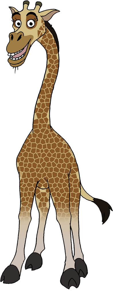 Melman The Giraffe By Lionkingrulez - Melman Giraffe Png (408x1017)