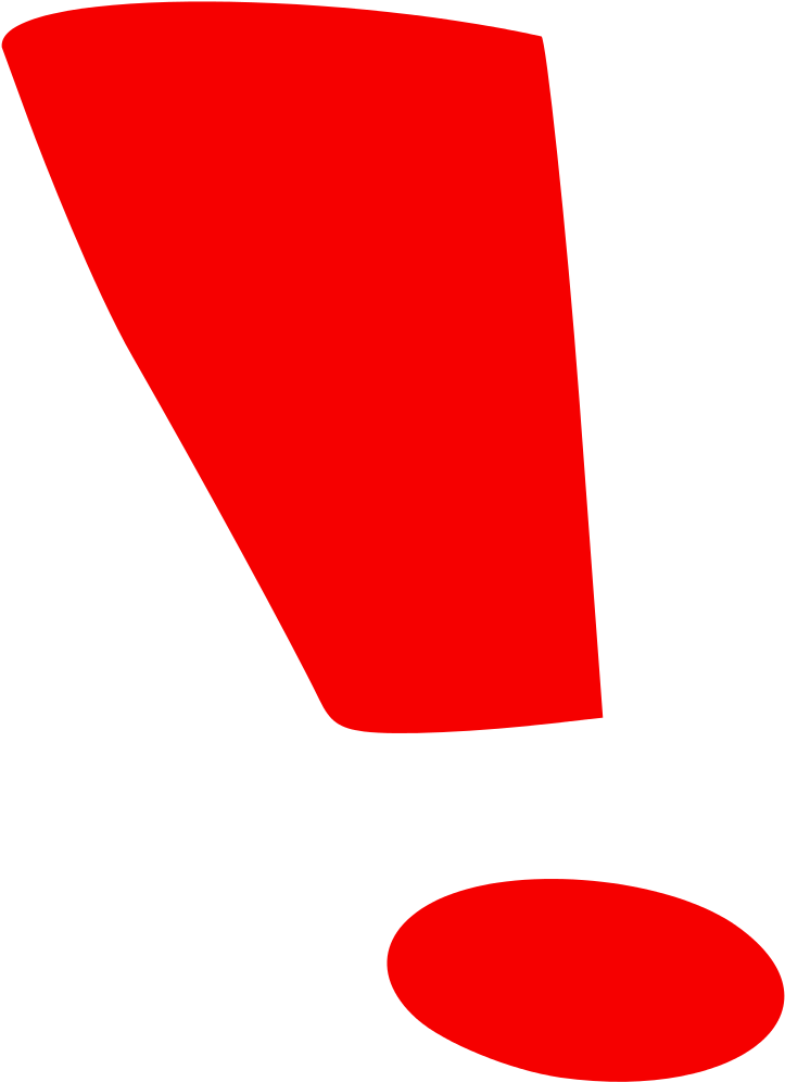 Red Exclamation Mark - Exclamation Mark Png (1024x1024)